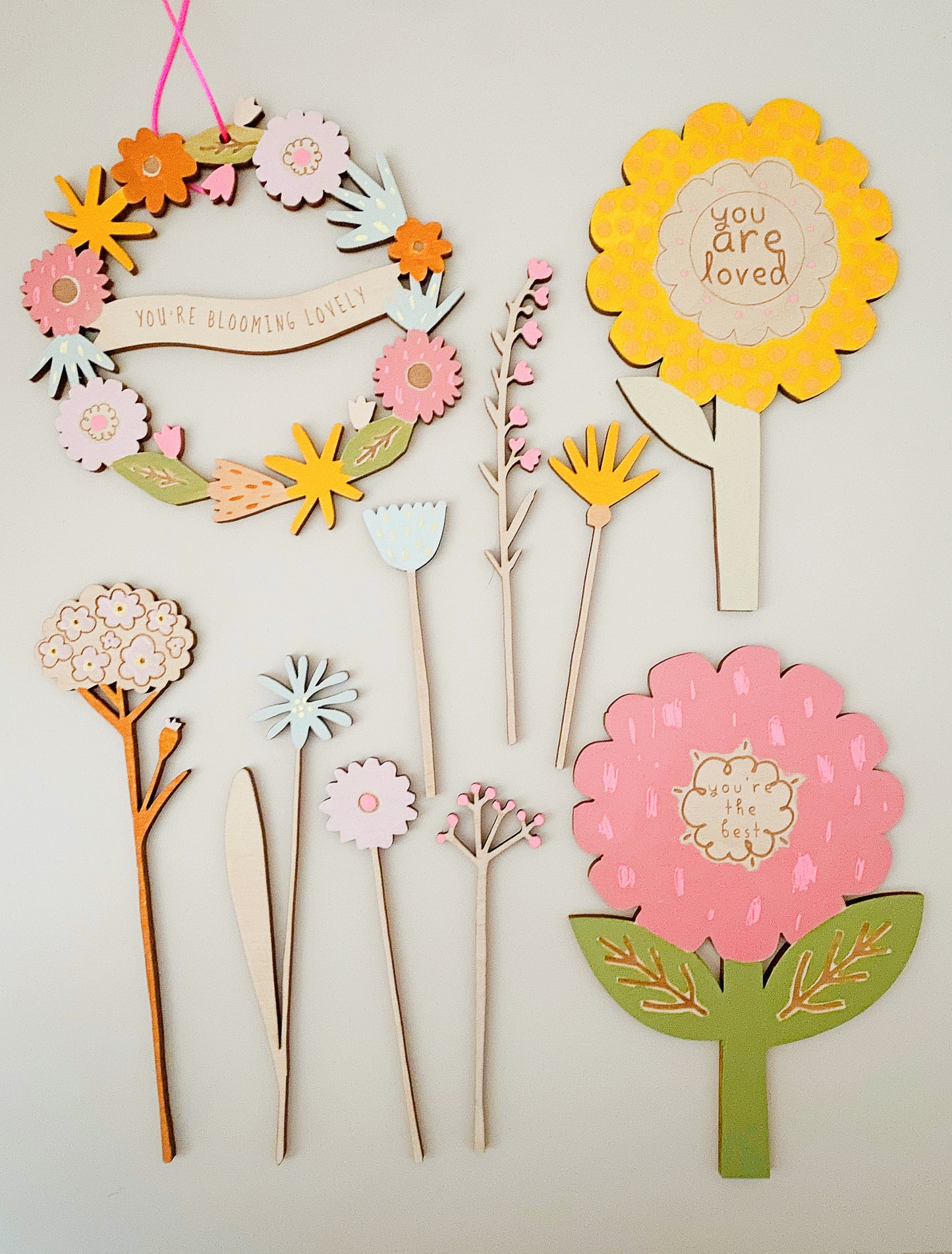Blooming lovely floral wreath