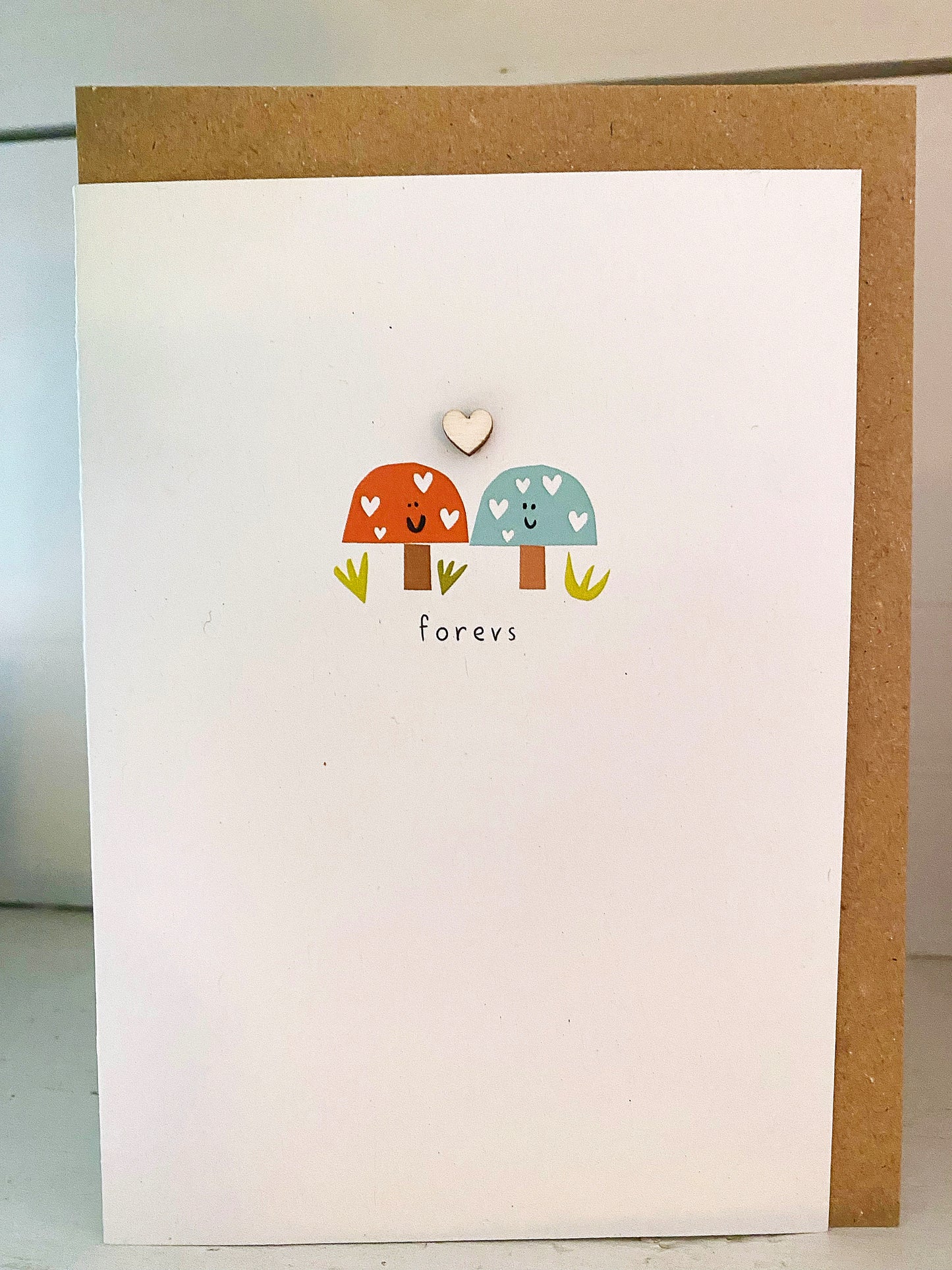 Valentine love forevs toadstool greeting card