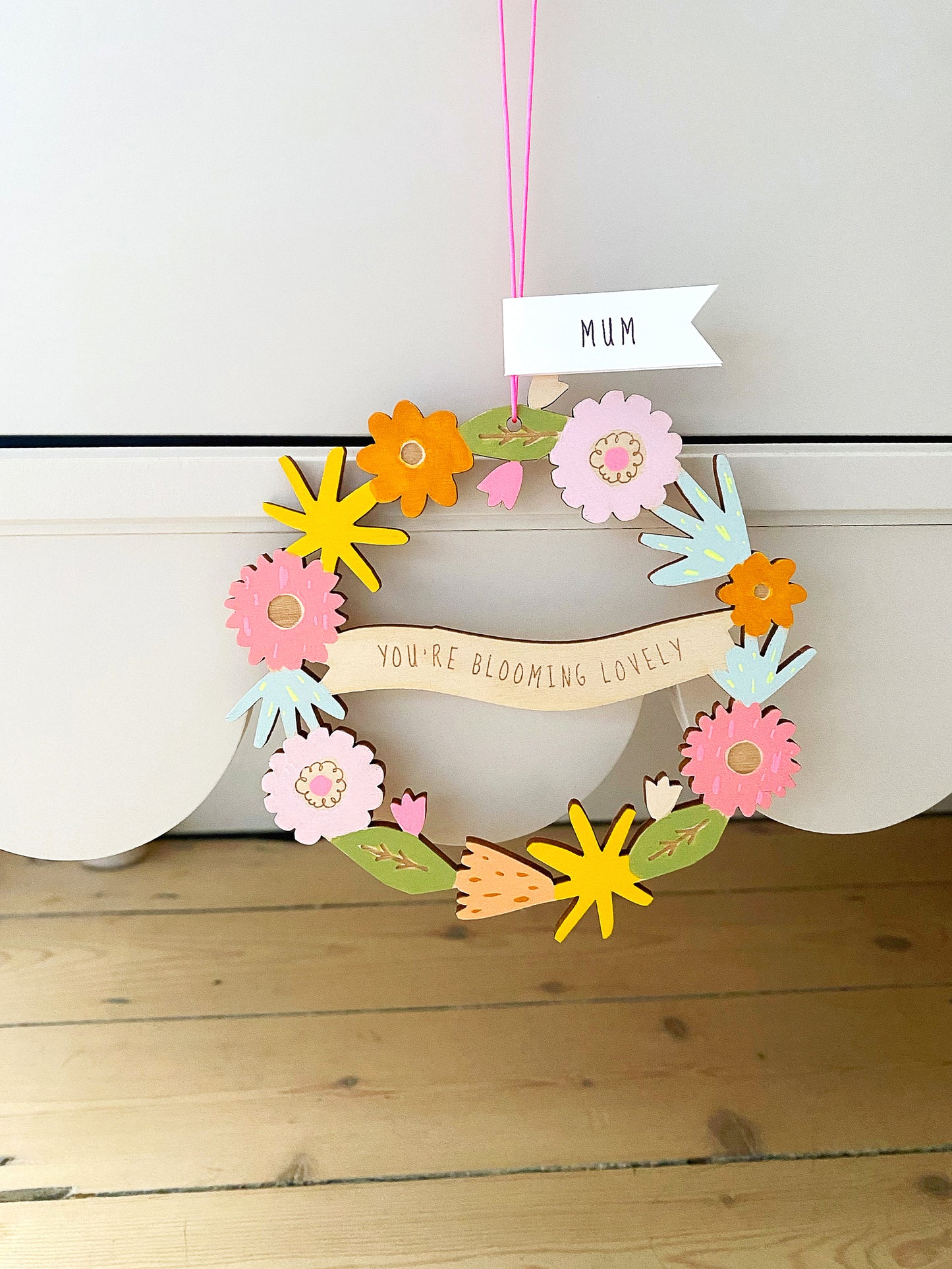 Blooming lovely floral wreath