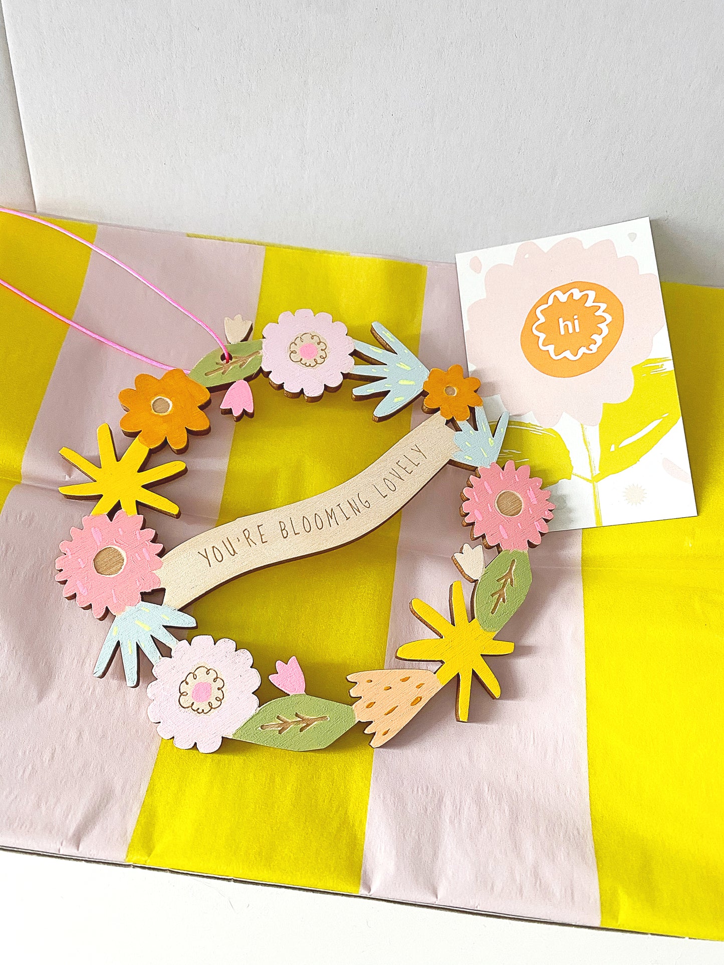 Blooming lovely floral wreath