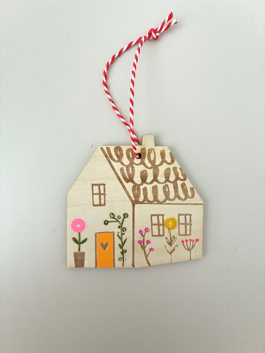 New Home wooden house keepsake