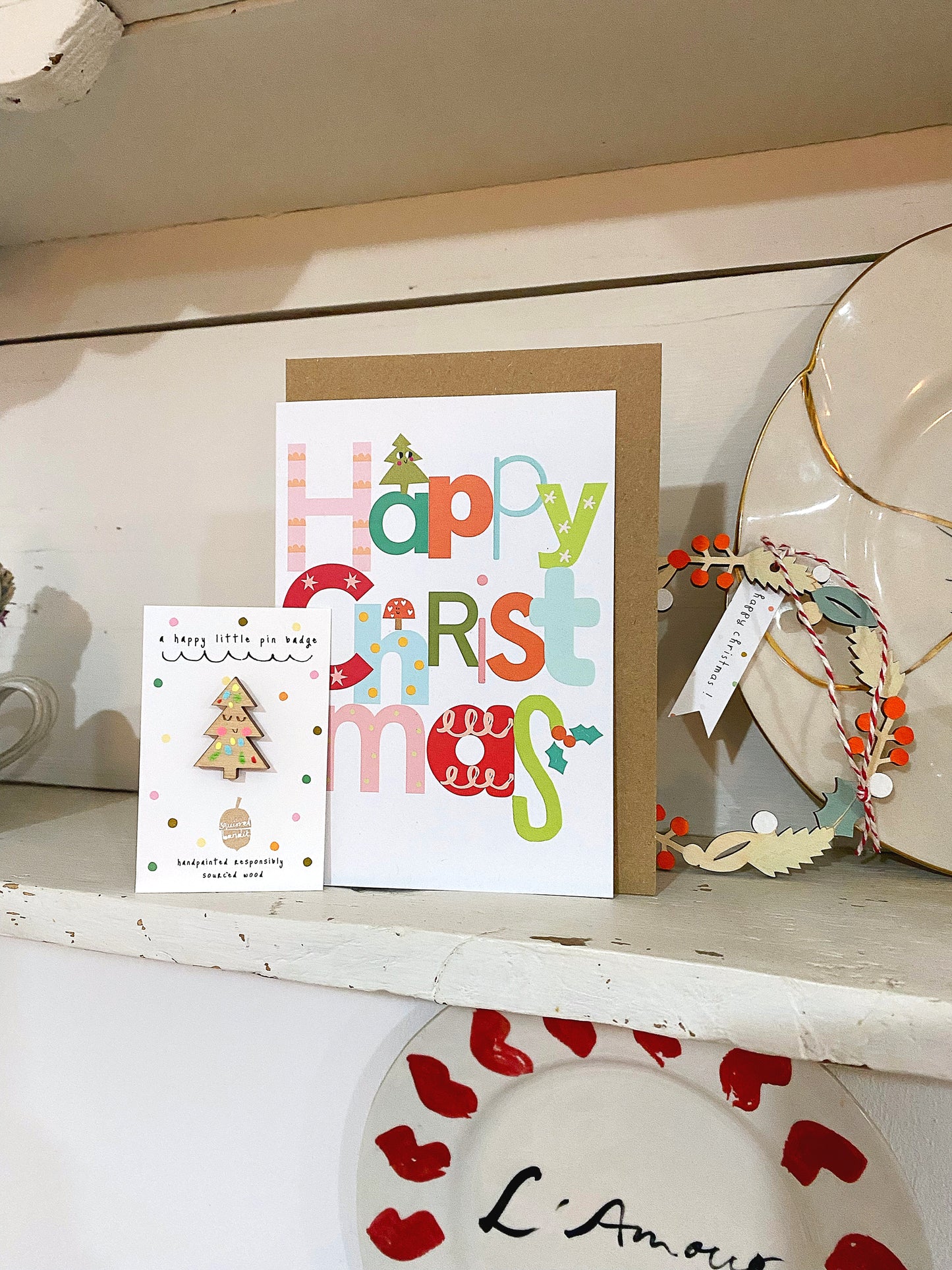 Happy Christmas greeting card