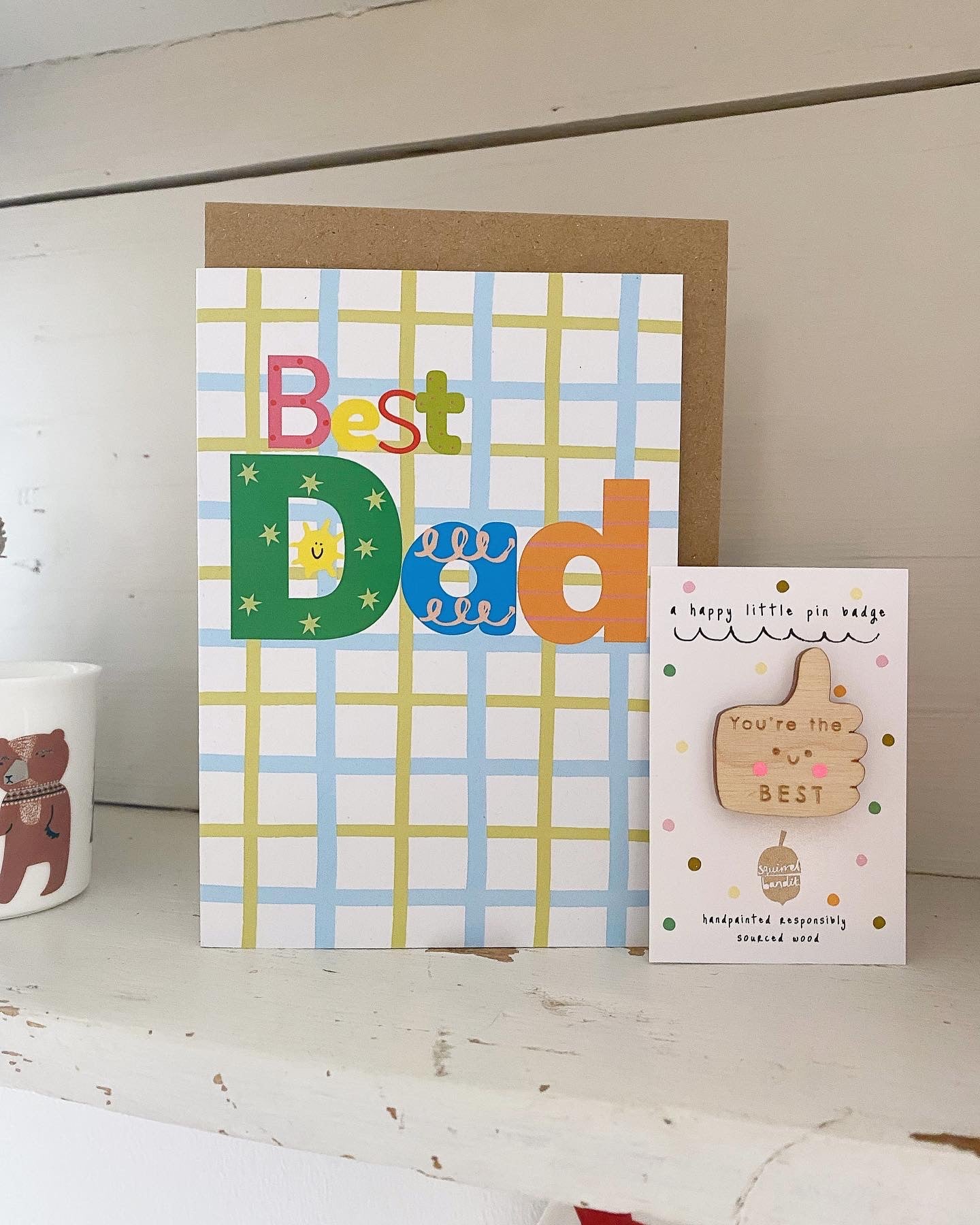 Father's day. Best Dad greeting card