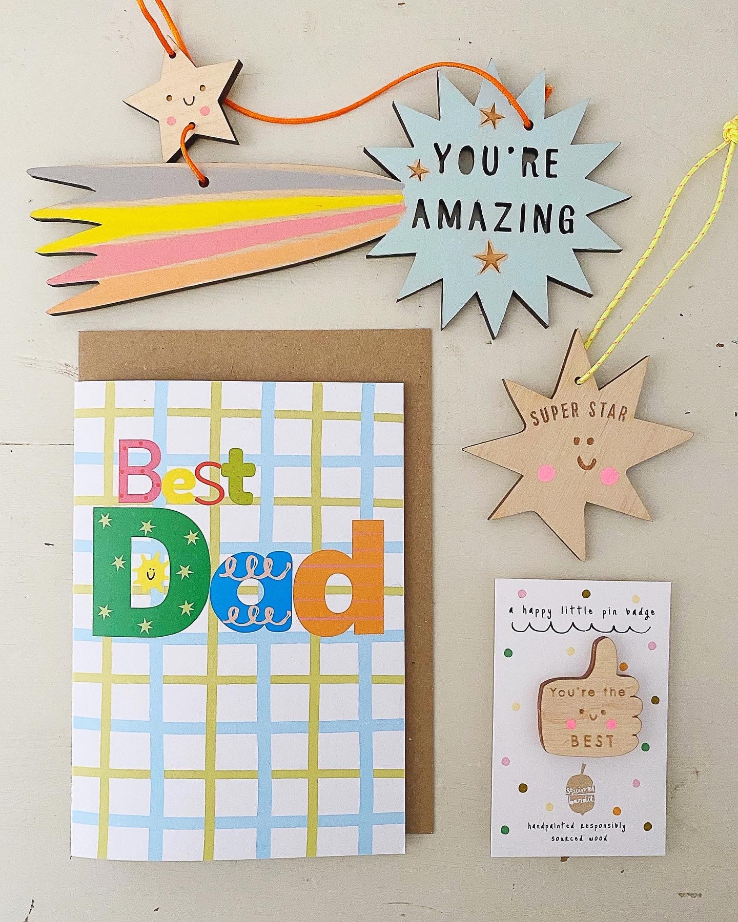 Father's day. Best Dad greeting card