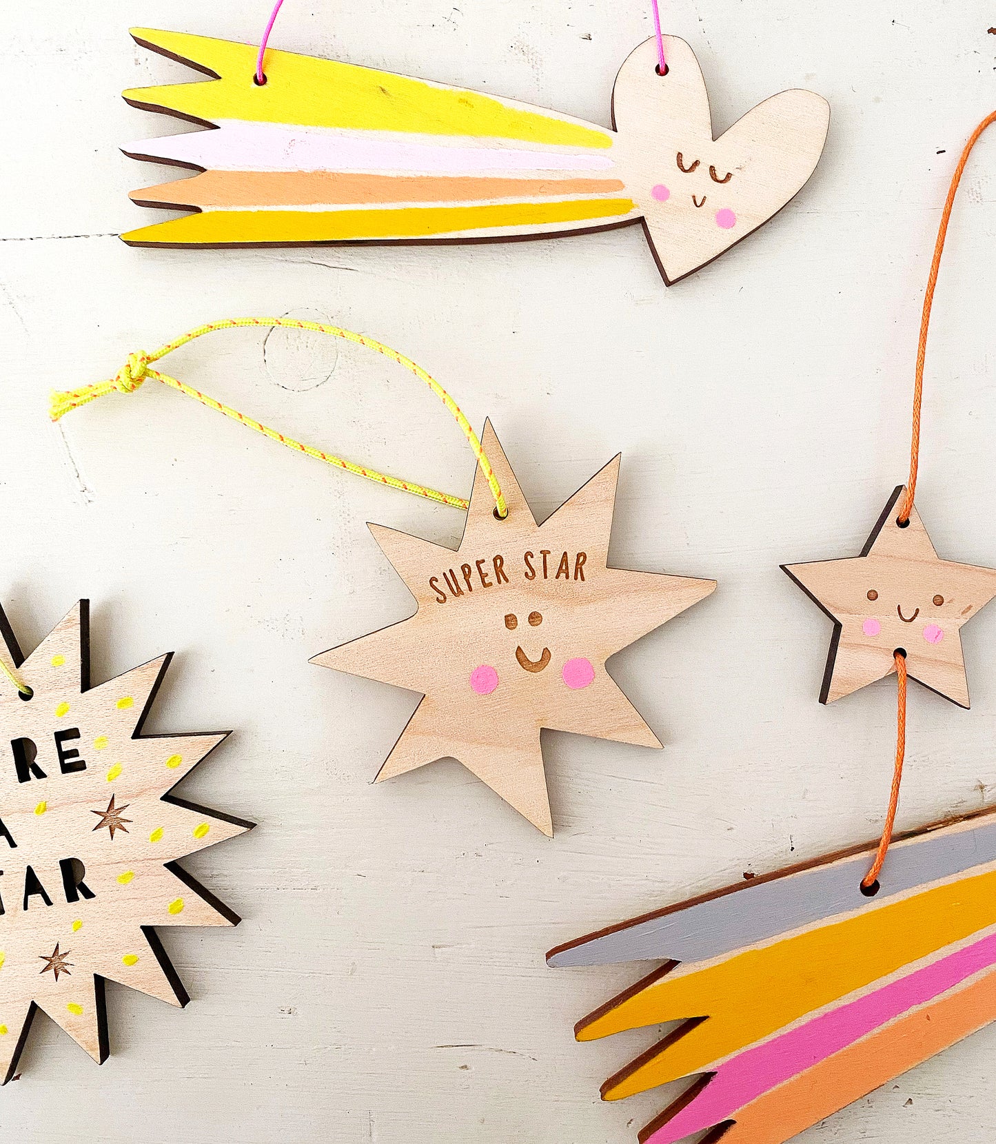 Superstar wooden decoration