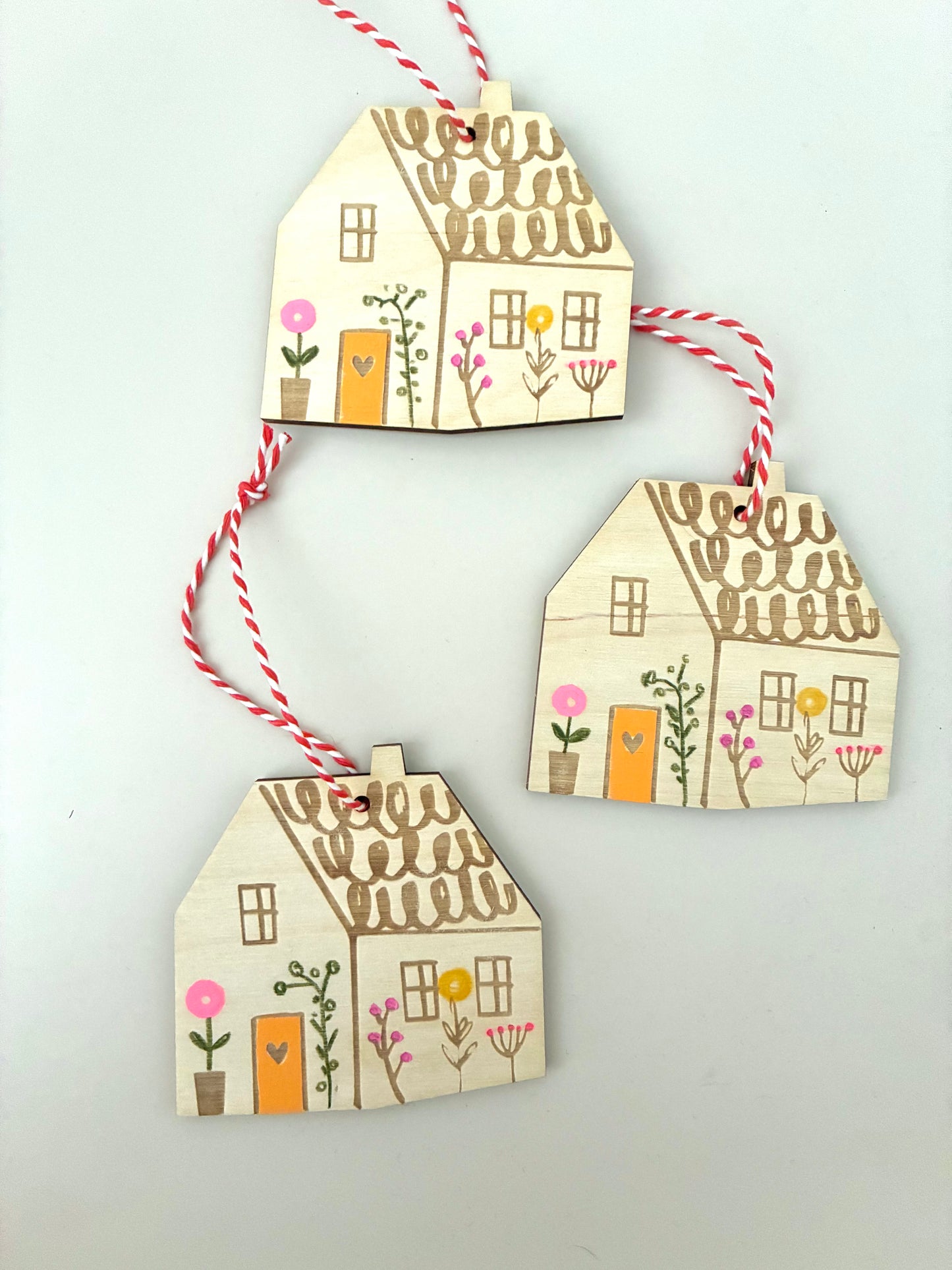 New Home wooden house keepsake