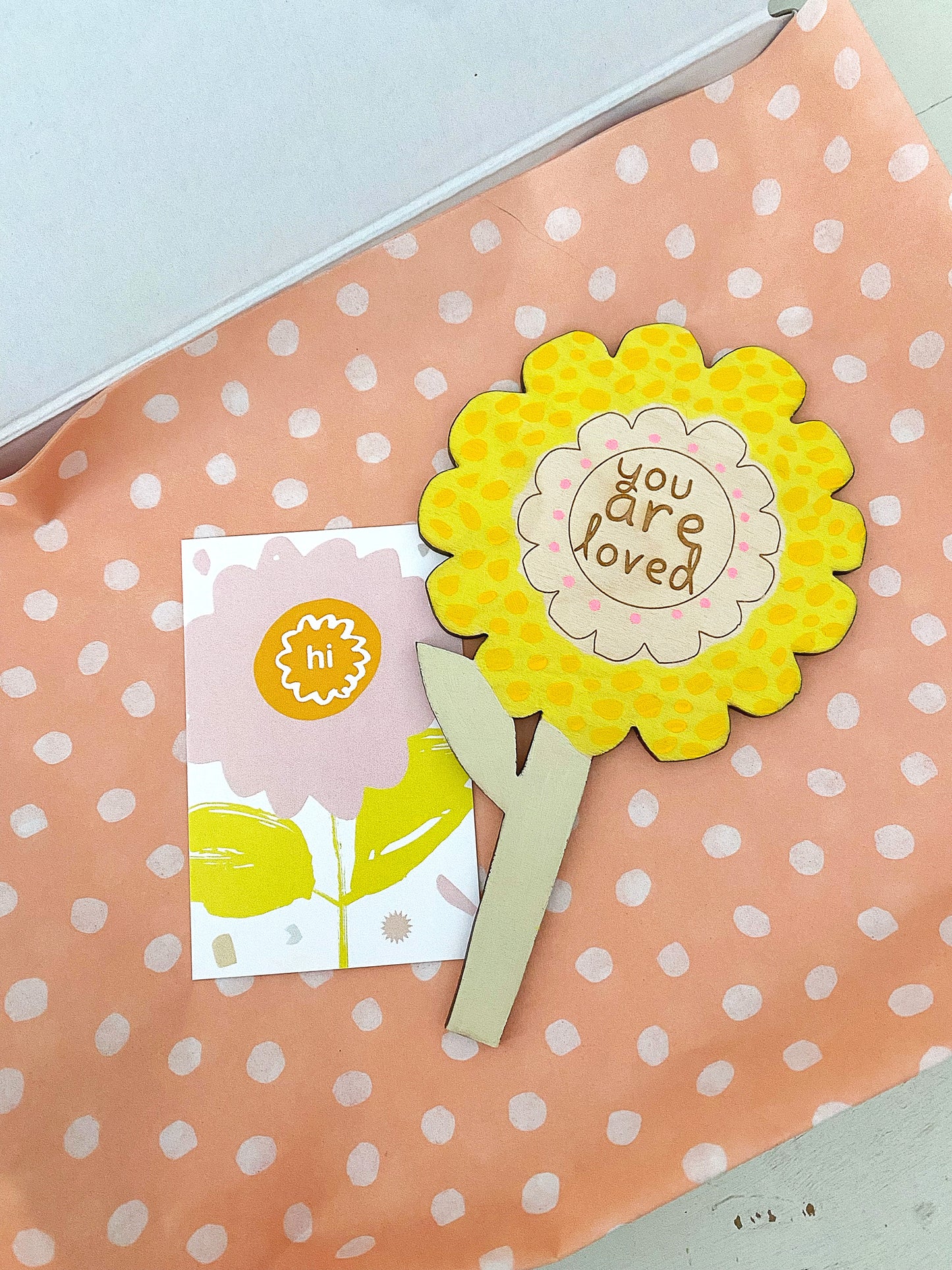 You are loved flower