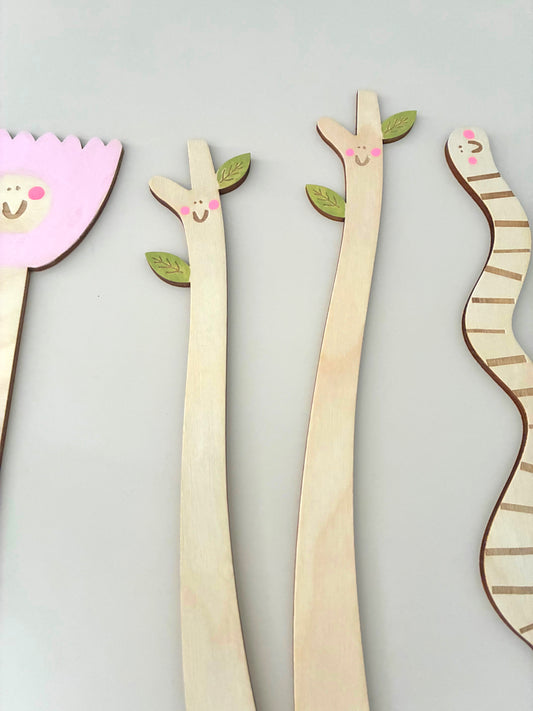 Twig wooden bookmark