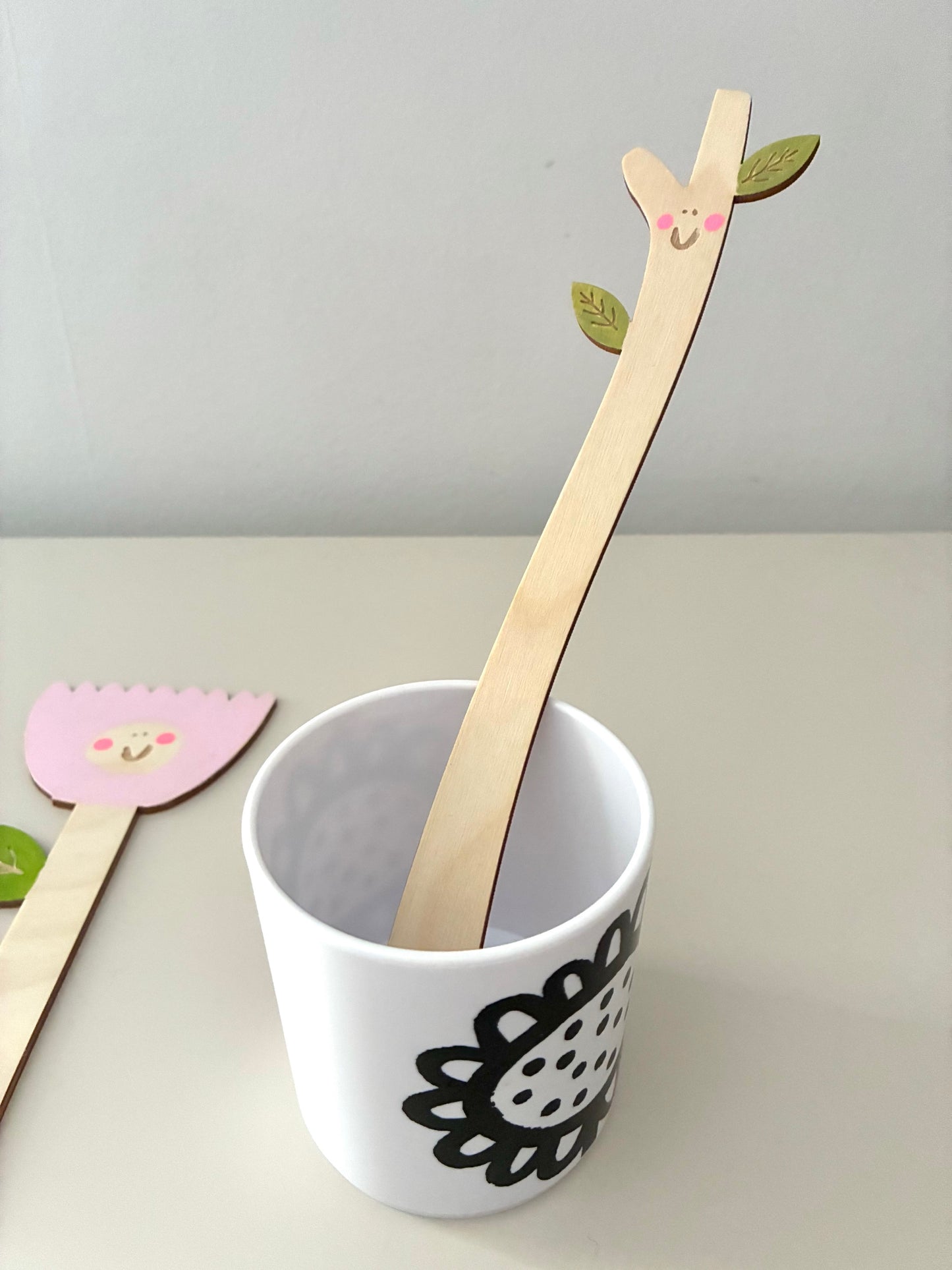 Twig wooden bookmark