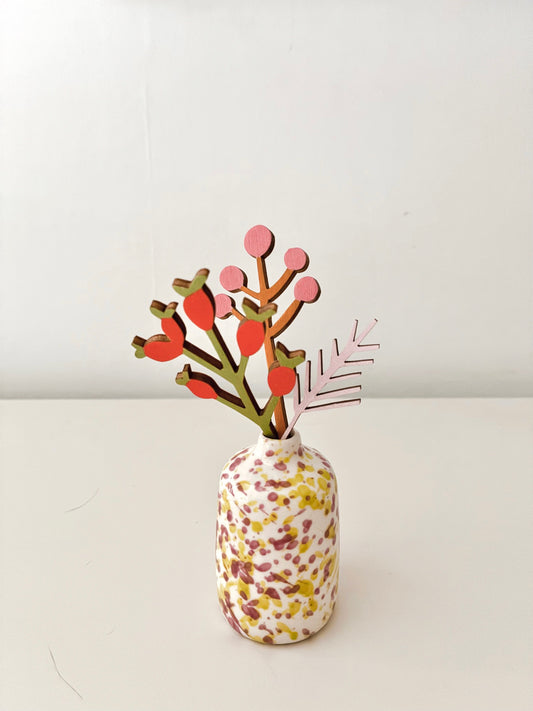 Christmas berry posy