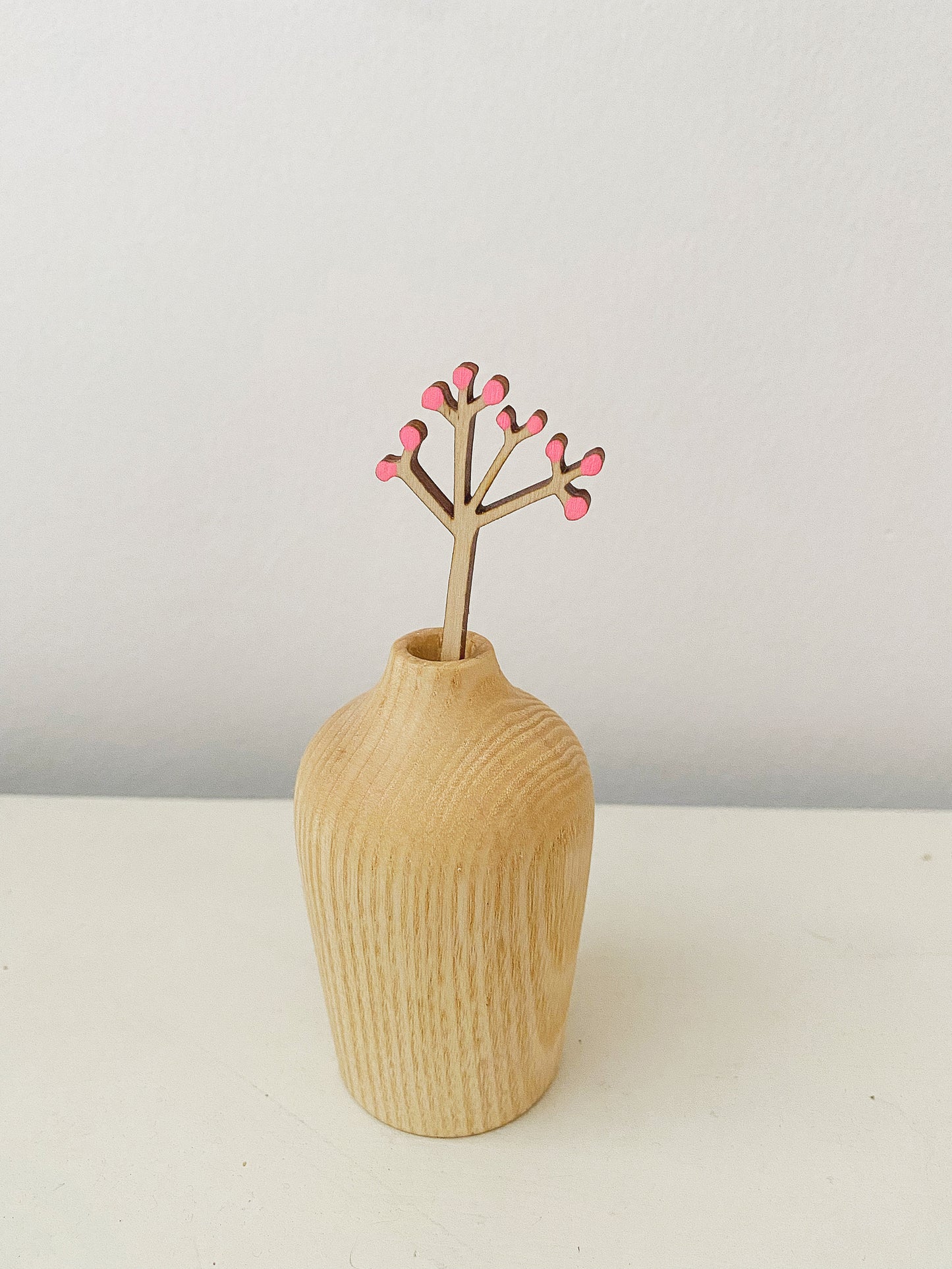 Mini pink wildflower single stem