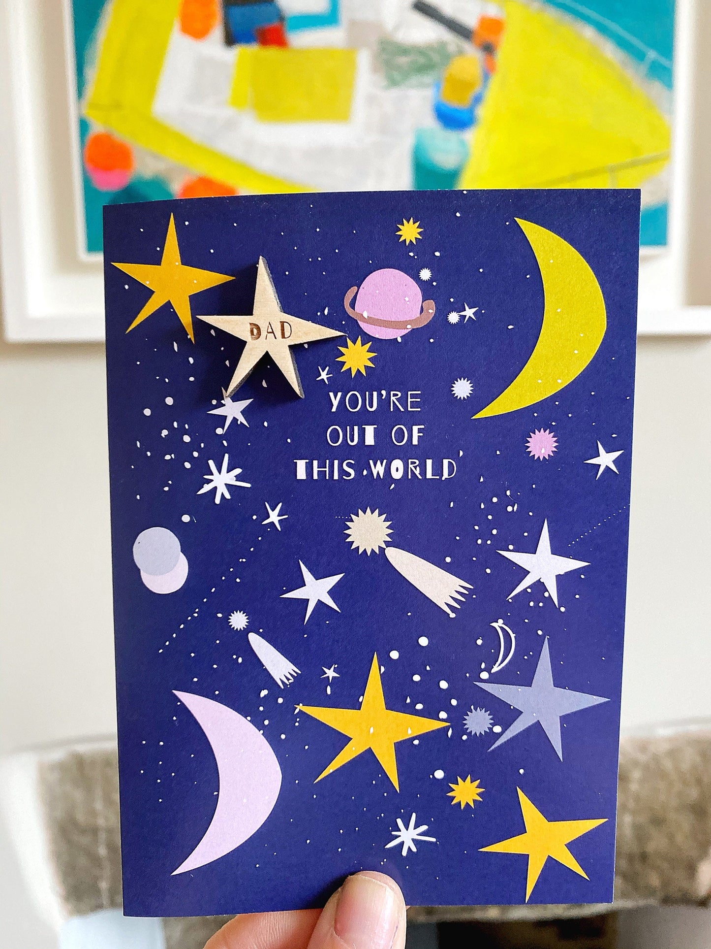 You're out of this world Father's Day greeting card