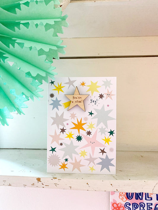 You're a star greeting card